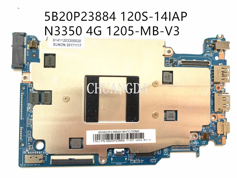 

Материнская плата для Lenovo Ideapad 120S-14IAP Winbook 5B20P23884 N3350 4G 64G 120s _ MB _
