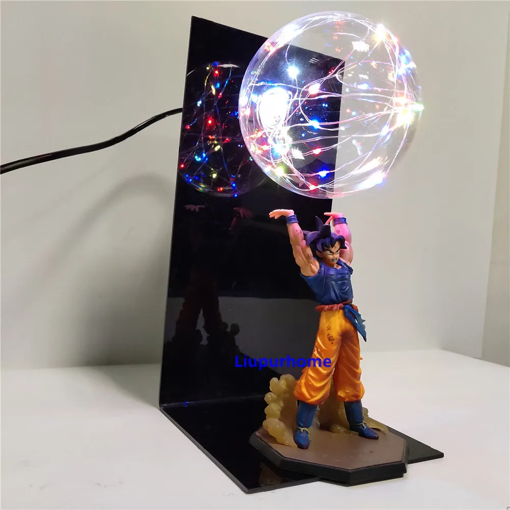 Dragon Ball Z Sun Goku Spirit Bomb power светодиодный ночник Goku Lampara DIY дисплей настольная лампа для игрушки для спальни для детей Человек мальчиков
