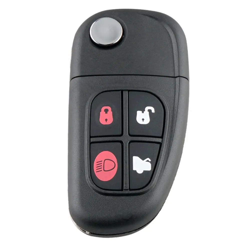 315Mhz 4 Buttons Flip Remote Car Key with ID60 Chip NHVWB1U241 Fit for Jaguar S type / XJ8 / X type
