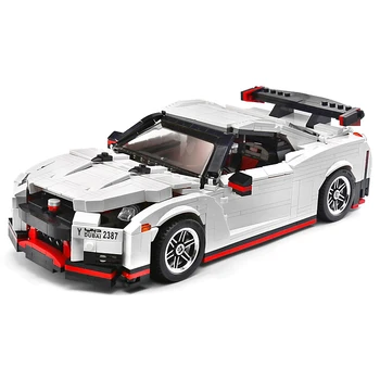 

Building Blocks car plastic Building Blocks set 1024 Piece Variety of creative sports cars GTR sports car Assembled building toy