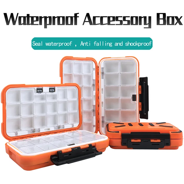 Caja de accesorios impermeable para pesca, subcaja de carretera pequeña, caja  de almacenamiento de anzuelos, herramientas de pesca de mesa, suministros de  pesca - AliExpress