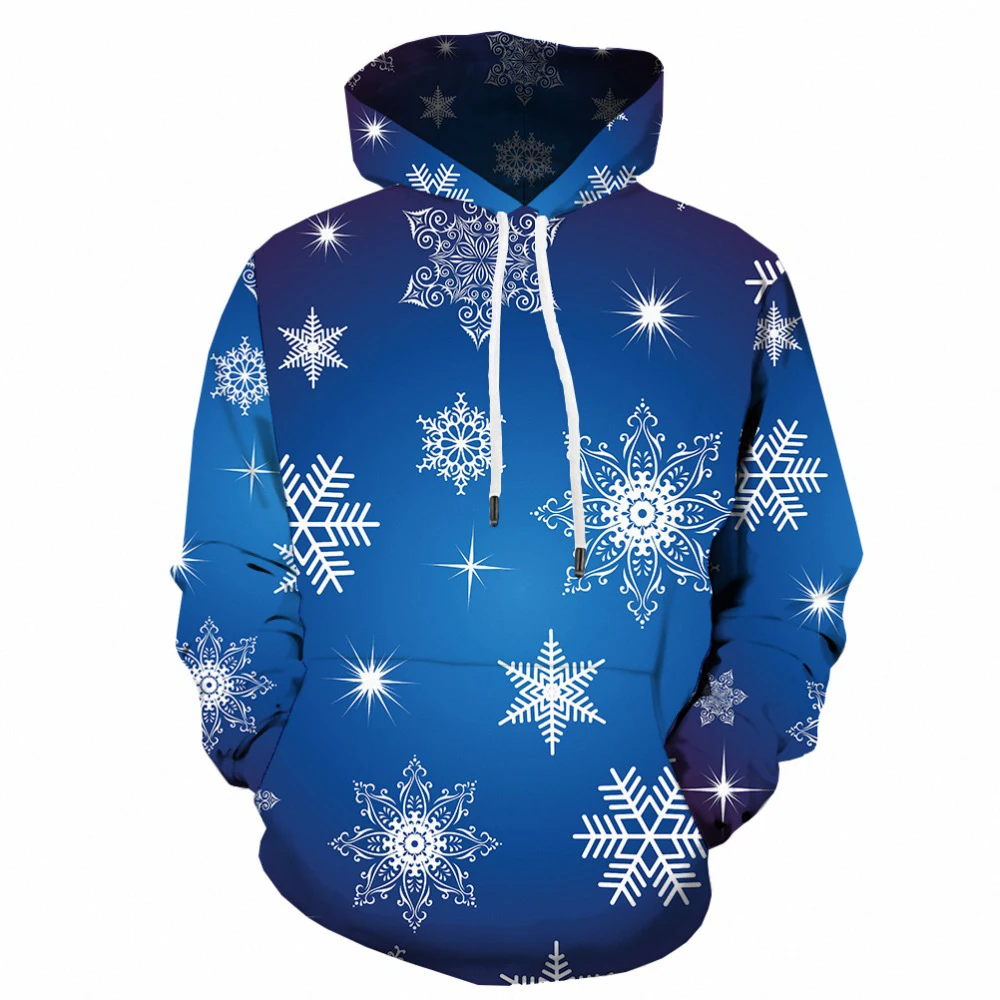 

3d Print Christmas Hoodies Men Funny Xmas Vintage Man Red Sweatshirt Spring Autumn Long Pattern Clothing