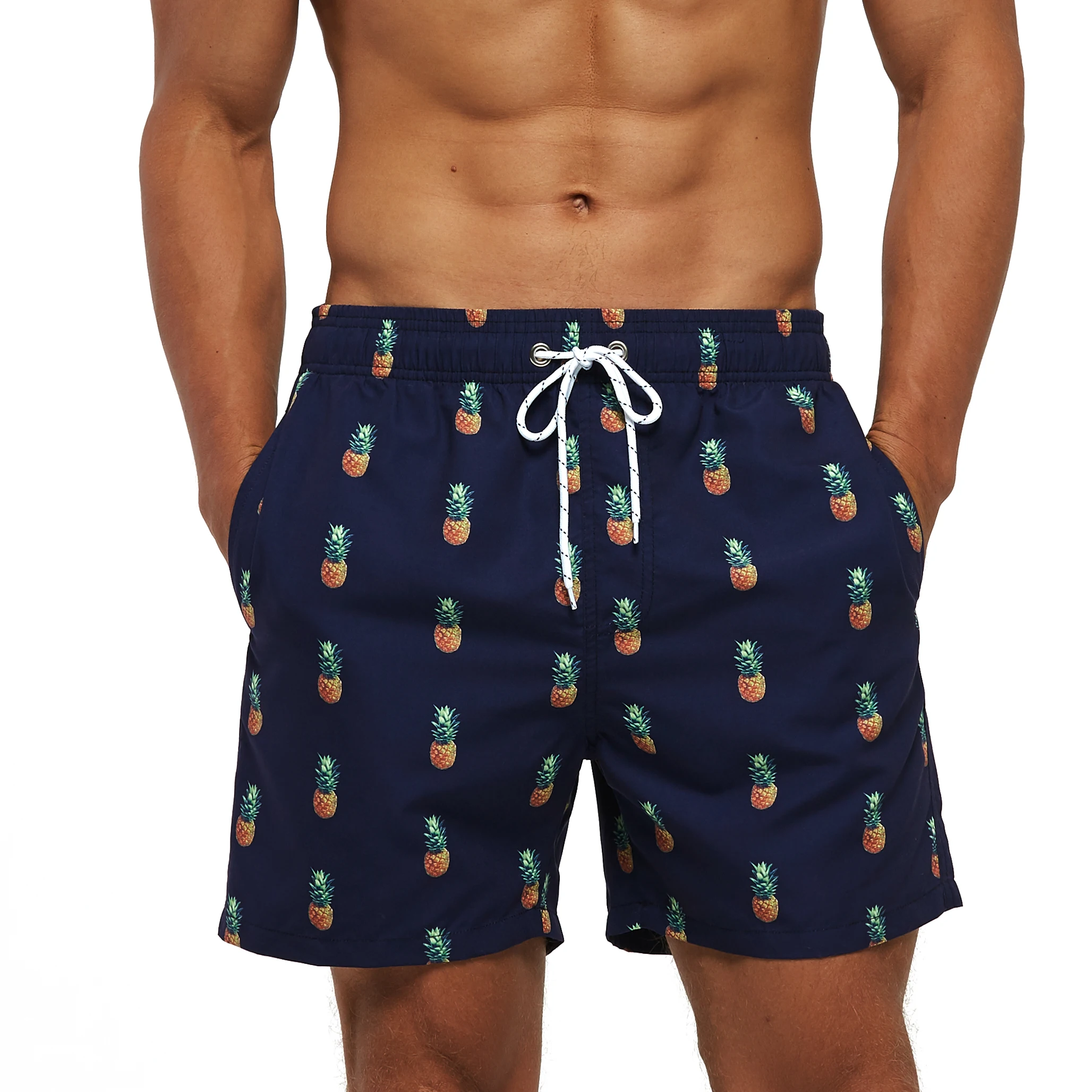 Swim Trunks Quick-drying swimwear men beach shorts men's swimming trunks suit bath man holiday shorts quarter-print swimming trunk swimsuit