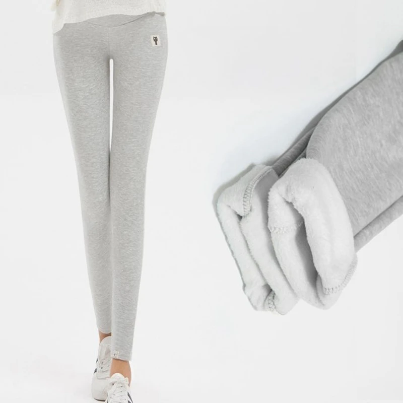 Maternity Winter Cashmere Leggings Pants For Pregnant Women Mommy Warm Clothes Thickening Pregnancy Trousers Clothing Plus Size