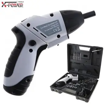 

46pcs 4.8V Mini Screwdriver Rechargeable 110/220V Electric Screwdriver Combination with Bidirectional Button for Home/Office