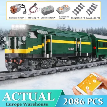 

Power Function Technic Train China NJ2 Type Diesel Locomotive Railway Engine Train RC Building Blocks Bricks Kids Toys