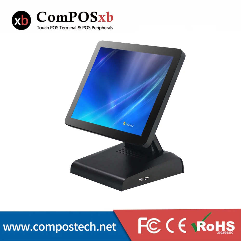 Black ComPOSxb pos-система 15 дюймов емкостный сенсорный экран pos-терминал для кинотеатра - Цвет: Black