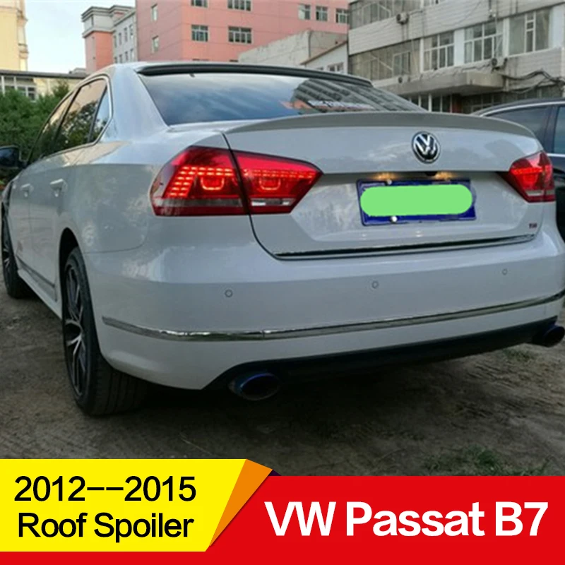 Использовать для Volkswagen passat спойлер на крышу VW B7 2012 13 14 15 лет ПУ пластиковые задние крыла на крышу спортивные аксессуары