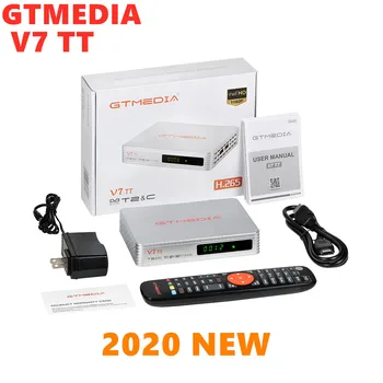 

2020 NEW GTMEDIA v7 TT Satellite TV Receiver DVB-T2 DVB-S Digital Wifi tv box Receiver 1 year cccam 7 line free Spain France