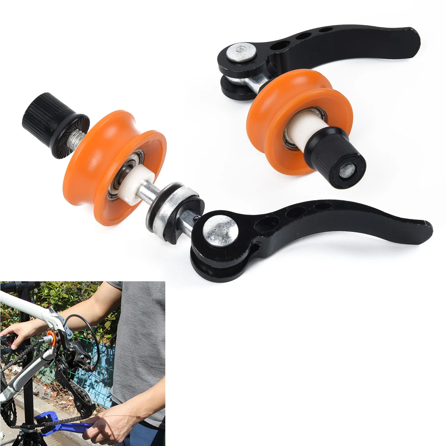 7*6.5cm Bike Dummy Hub Tool Quick Cleaning Cycling Bicycle Chain Keeper Quick Release Protector Holder sturdy durable bike tools