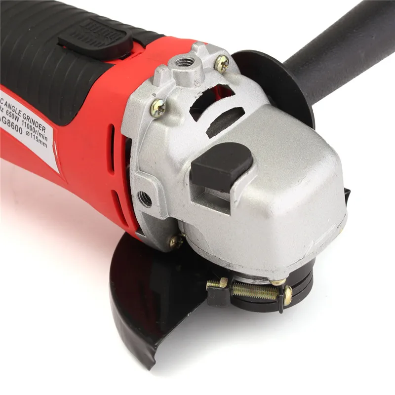 230V 650W портативная электрическая угловая шлифовальная машина 115 мм 4,5 дюймов Высокопрочное шлифование Мощность из быстрорежущей инструментальной стали для обработки металла для полировки древесины резки