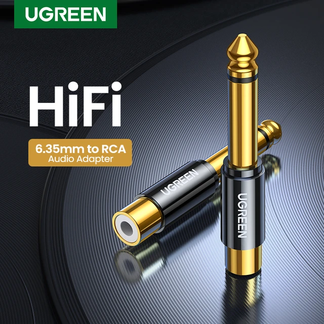 UGREEN Cable Jack 6.35mm a 3.5mm Macho, HiFi Sonido Cable Aux