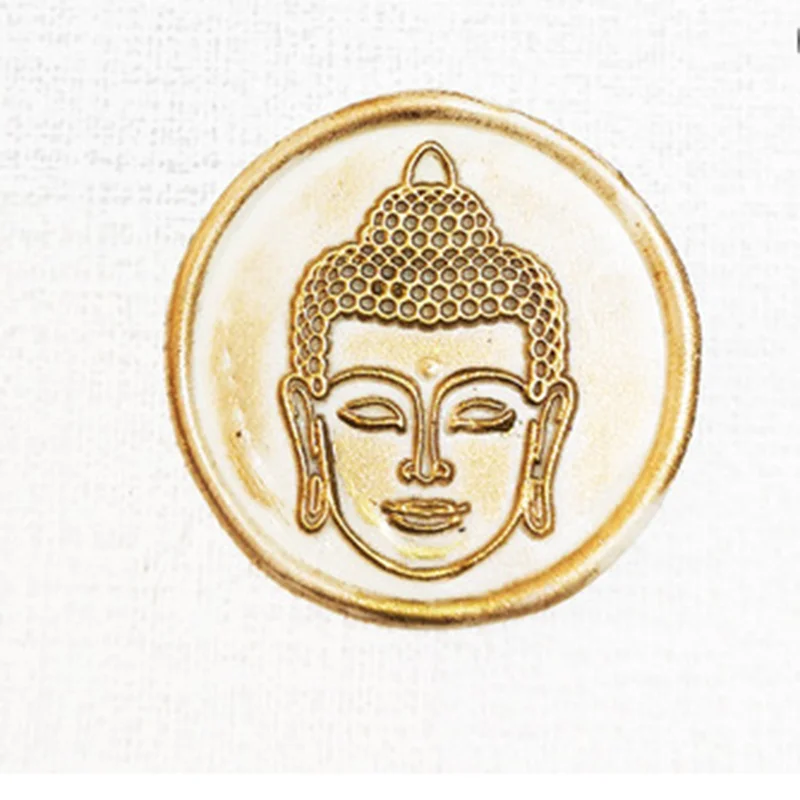 Modern Buddhist Wax Seal Stamp Wish Fire Paint Seal Gift Box Envelope Fashion Invitation Card DIY Decoration