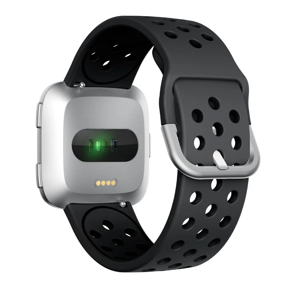 Высококачественный однотонный Браслет для Fitbit Versa 2/Versa Lite водонепроницаемый сменный мягкий силиконовый ремешок для часов Correa
