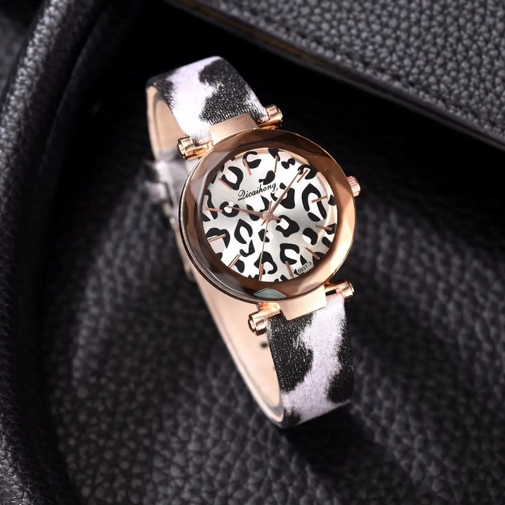 Montre Femme новые модные женские часы кожаная с леопардовым принтом аналоговые кварцевые часы женские наручные часы Reloj Mujer женские часы