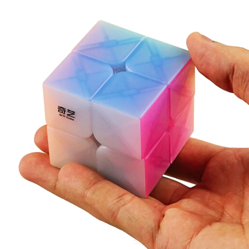 IQ-Cubes QiYi QiDi S 2x2 желе куб Высокая головоломка с быстрым кубом магическое профессиональное обучение и образовательные кубики magicos детские игрушки