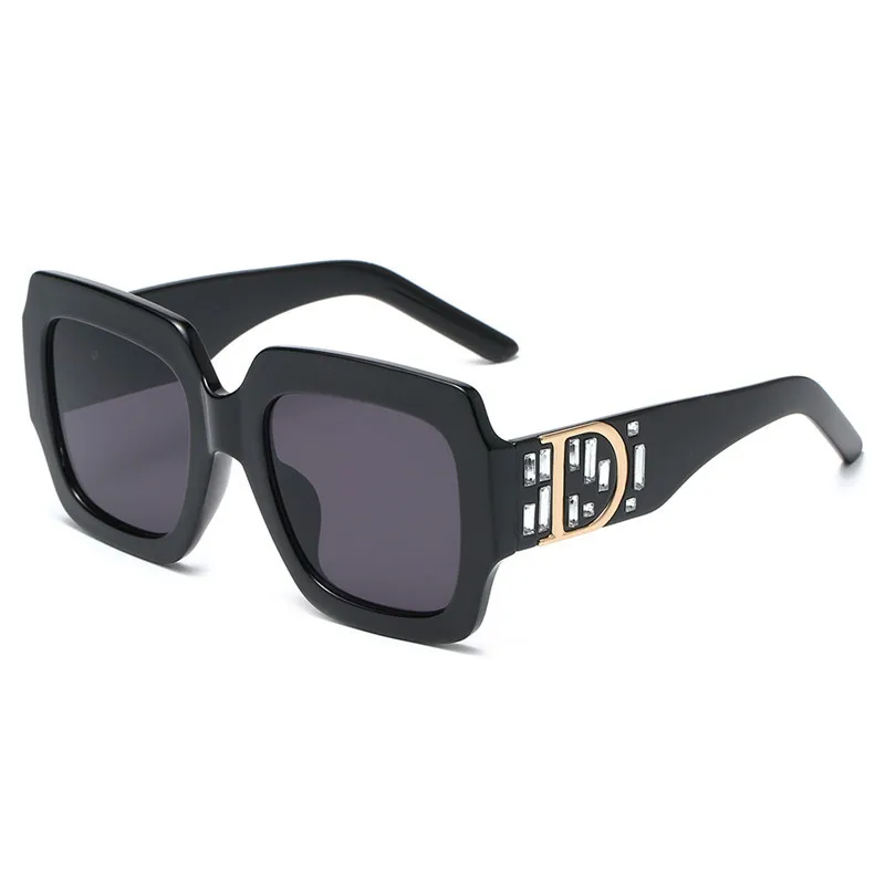 

Driving Glasses Women Oversized Square Frame Letter D Sunglasses Vintage D shape Oversized Frame Popular Fashion Glasses
