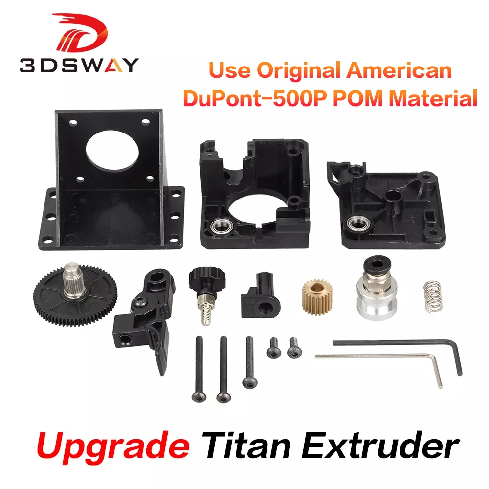 3DSWAY 3D Printer Parts Titan Extruder Fully Kits For V6 J-head Bowden Mounting Bracket 1.75mm Filament E3D V6 Hotend 3:1 Ratio