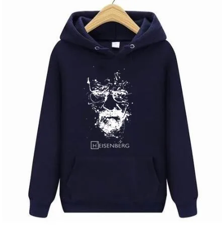 2021 Breaking Bad Толстовка для мужчин Гейзенберг с капюшоном повседневное Slim Fit Кофты