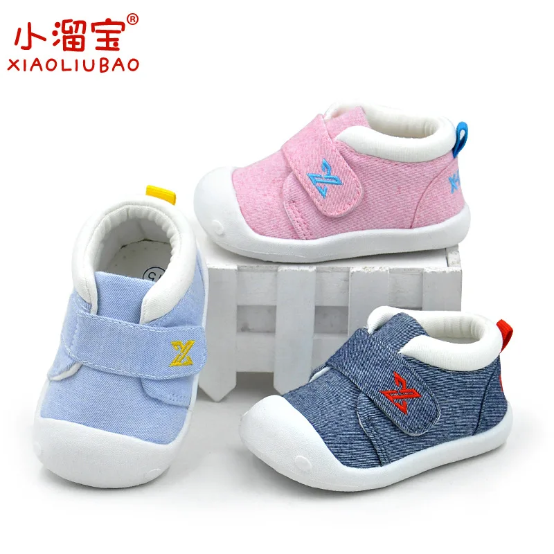 

Xiao liu Treasure 2019 Autumn New Style 0-1-2-Year-Old Baby Shoes Soft Bottom Anti-slip Toddler Shoes Wear-Resistant Breathable