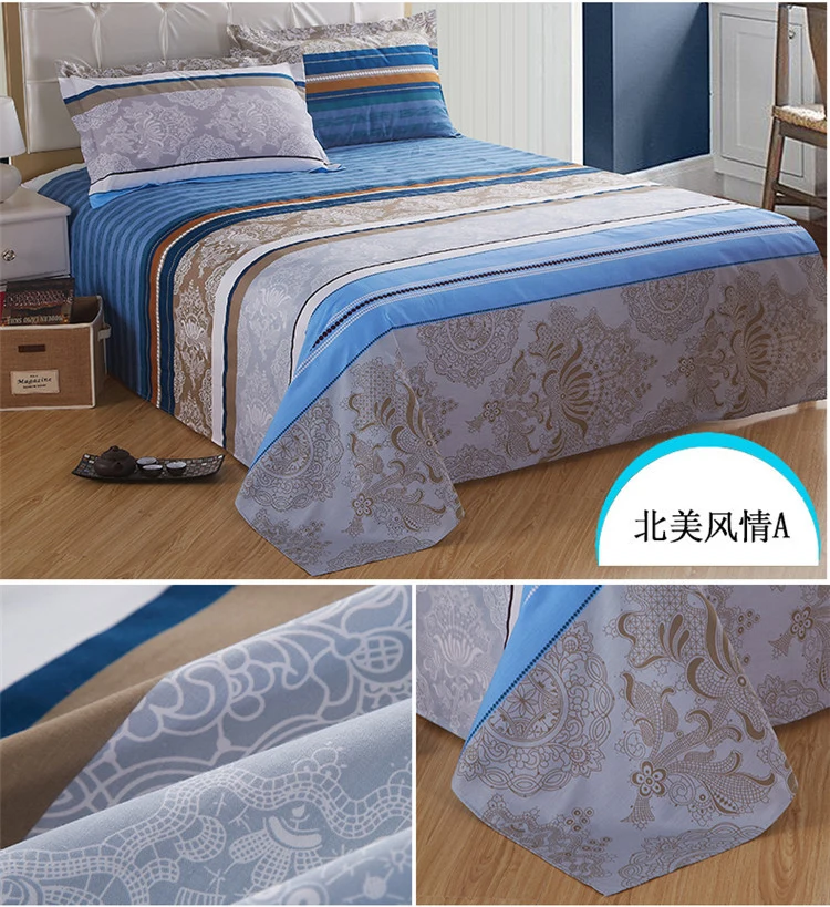 Dreampatar современный хлопок активных печатных цветов удобные домашние простыни мода полосатый один двойной мягкие постельные принадлежности BY206B