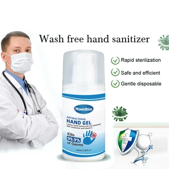 

Travel Portable Hand Sanitizer Gel Anti-Bacteria Moisturizing Liquid Disposable No Clean Waterless Antibacterial Hand Gel
