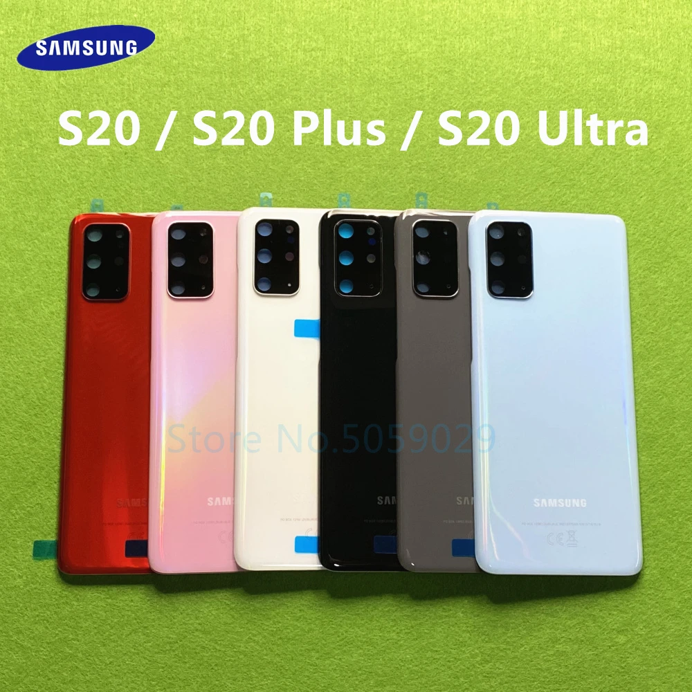 Стеклянная Крышка батарейного отсека для Samsung Galaxy S20 Ultra G988 Plus + G985 G980 | Мобильные