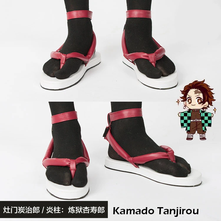Kimetsu no Yaiba/Обувь для косплея в японском стиле; обувь для костюмированной вечеринки; Kamado Tanjirou Agatsuma Zenitsu Tomioka Giyuu Kamado Nezuko