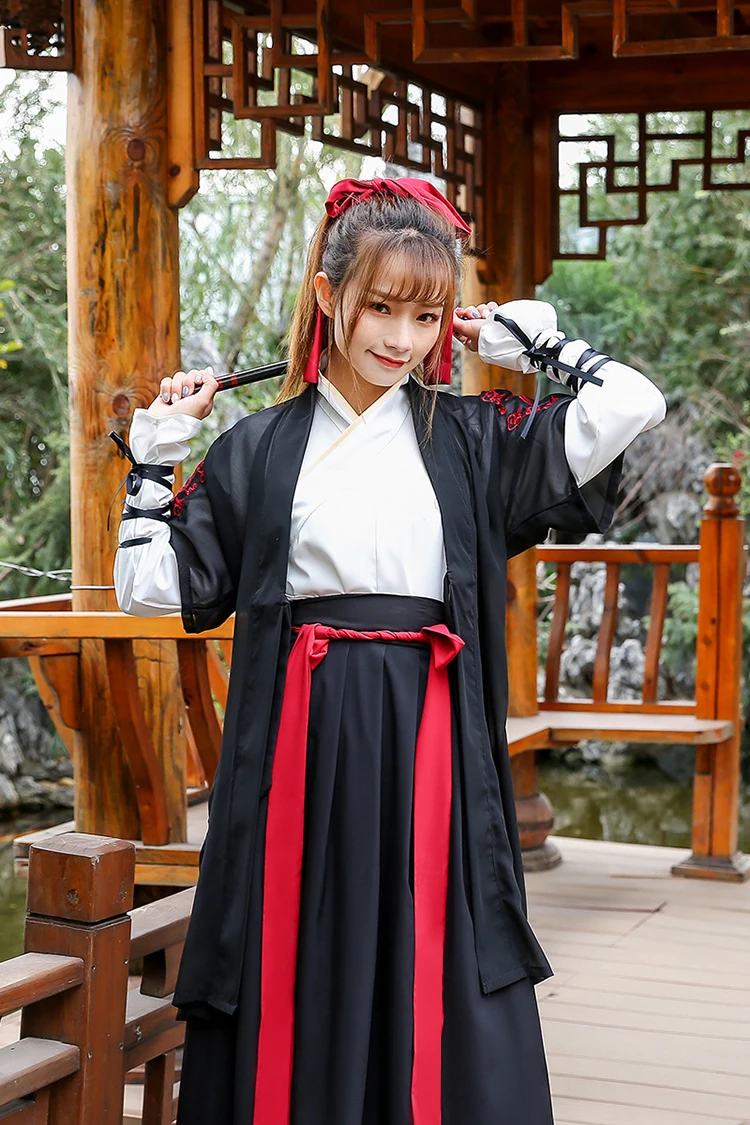  Women Traditional Hanfu Costume Chinese National Stage Cosplay Clothing Lady Tang Dynasty Outfit Ha