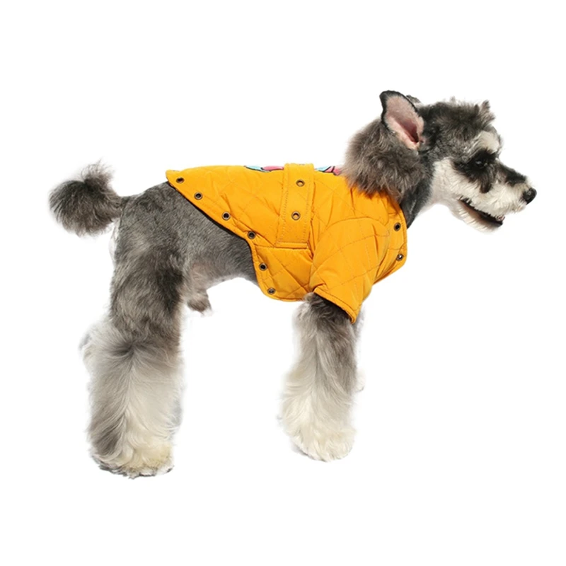 Одежда для собак, зимняя, теплая, утолщенная, 2 ноги, куртка для питомца, одежда, теплая, уличная куртка для маленьких, средних и больших собак, зимняя S-XXL
