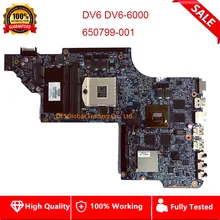 650799-001 Материнская плата ноутбука для hp DV6 DV6-6000 материнская плата 216-0810001 HM65 полностью протестирована