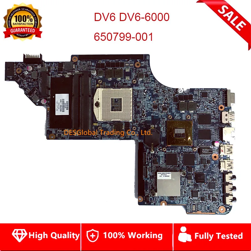 NEW 630279-001 Motherboard Hp Dv6-3000 Intel Laptop S989 31Lx6Mb01K0 Da0Lx6Mb6H1