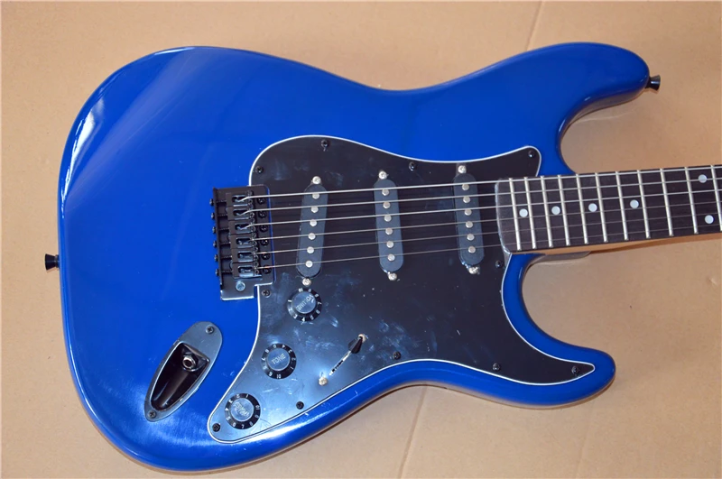 Blue guitar black pickguard Clearance
