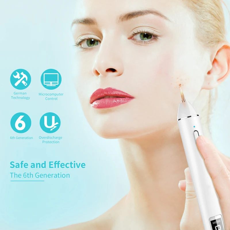 Плазменная ручка, lcd Лазерная плазменная ручка машина крот татуировки Машинка для удаления метка на коже инструмент для очистки пор