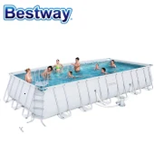 56563 Bestway 300*120cmHYDRIUM бассейн 10x12' круглая рама плавательный бассейн для семьи открытый над землёй бассейн плюс фильтр лестница коврик