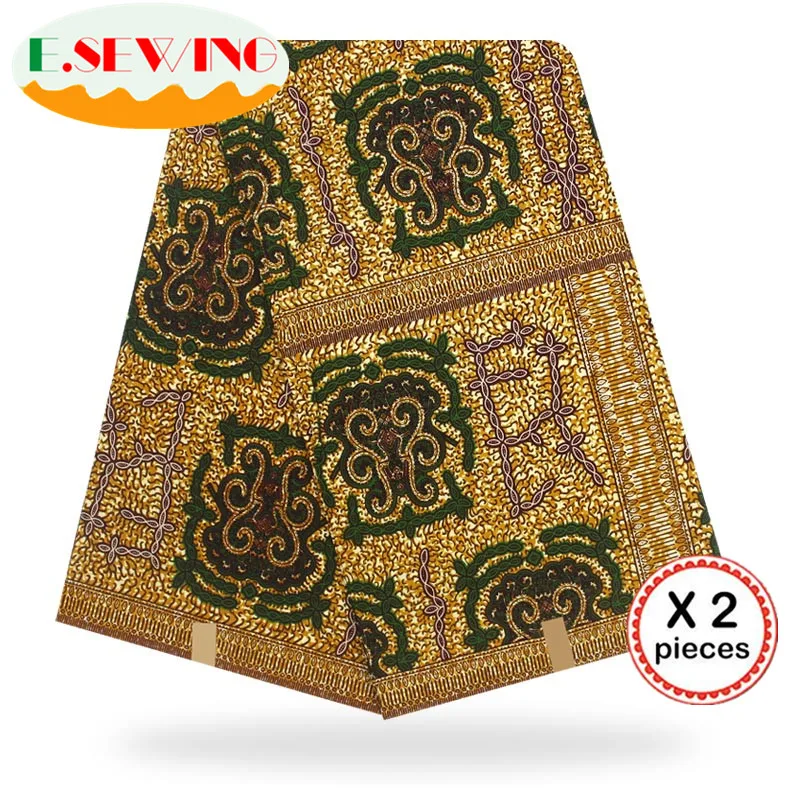 Африканская восковая ткань с принтом Анкара для шитья Анкара африканская ткань 12 ярдов нигерийская хлопковая ткань Гана для платья 81063