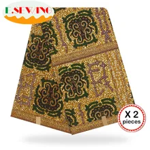 Африканская восковая ткань с принтом Анкара для шитья Анкара африканская ткань 12 ярдов нигерийская хлопковая ткань Гана для платья 81063