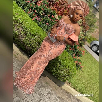 Alternative view of Uju Long African Lace Gown