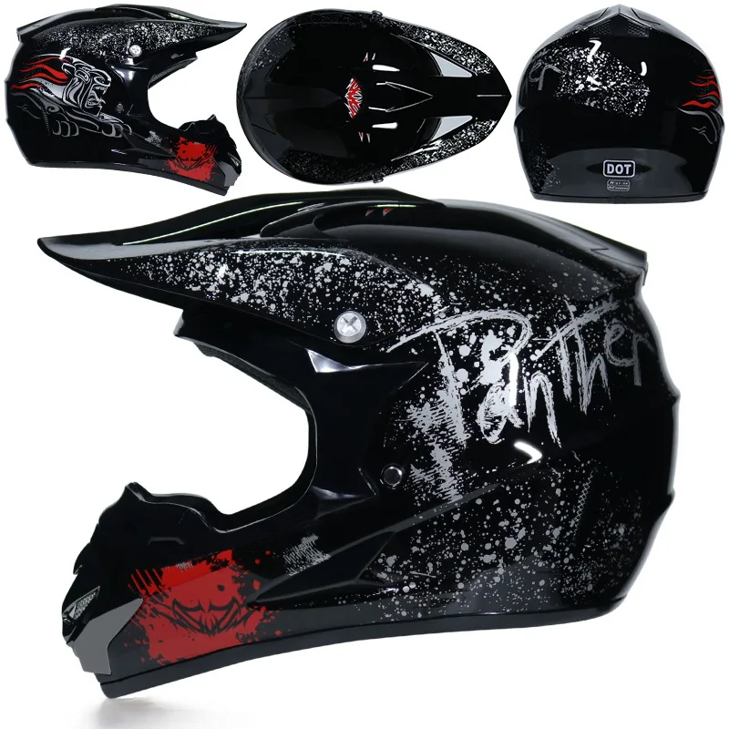 Гоночный мотоциклетный шлем для мотокросса, мотоциклетный шлем, мотоциклетный шлем для женщин, 3 подарка