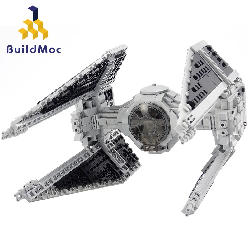 

Buildmoc Star Series model Wars Tie Fighter Interceptor Walker Building Blocks Brick Toys For Children Wit