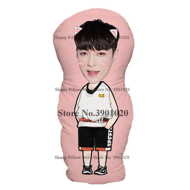 Bangtan мальчики Kpop GOT7 подушку на заказ Jungkook Джексон мягкая подушка внутри - Цвет: LAY