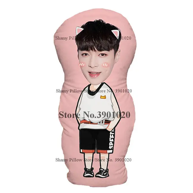 LAY Bangtan мальчики Kpop GOT7 подушку на заказ Jungkook Джексон мягкая подушка внутри - Цвет: LAY