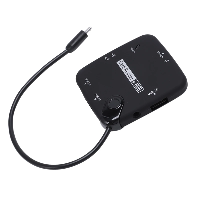 USB 2,0 порт, SD, TF, MS, M2 кард-ридер OTG usb-хаб Внешний USB 2,0 OTG кард-ридер Mini reader Multi in 1 OTG адаптер SD(HC