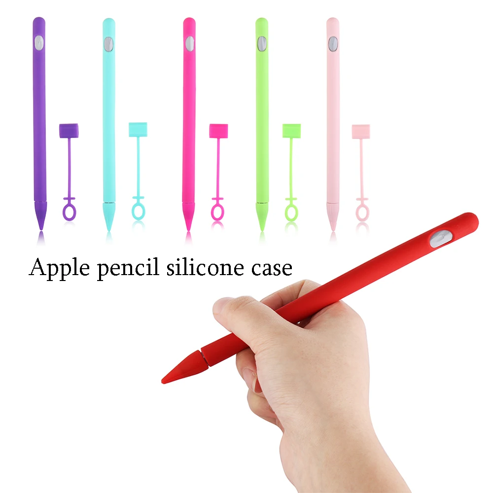 1 шт., мягкий силиконовый чехол для Apple Pencil, совместимый для iPad, планшета, стилус, защитный чехол