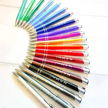 

30pcs Engraved Bulk Metal Ballpoint Pens Personalized Wedding Favors Baby Shower Birthday Baptism Party Christmas Gift Customize