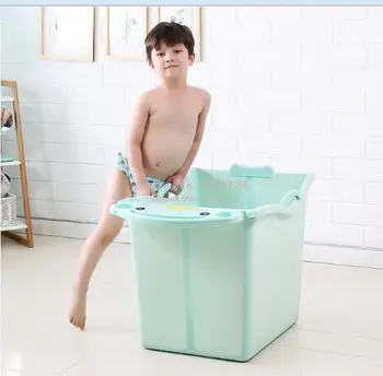 

Folding Baby Bath Tub Children Bath Barrel Folable Bathtub Insulated for 0-12 Years Old Eco-friendly Plastic Free Shipping