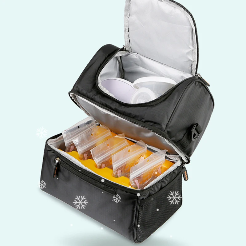 Baby Food Storage Box Breast Milk Mummy Insulation Bag Preservation Backpack Newborn Kids Food Carrying Picnic Outdoor