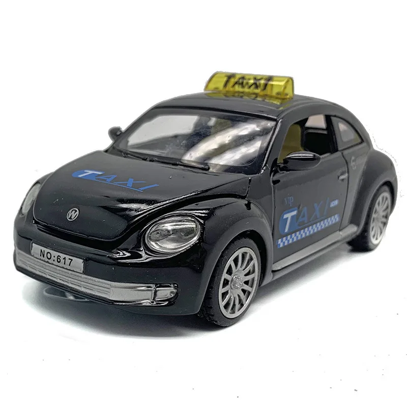 Модель автомобиля такси Beetle 1: 32 модель автомобиля детский мальчик горячая распродажа прокат игрушечный автомобиль устойчив к падению