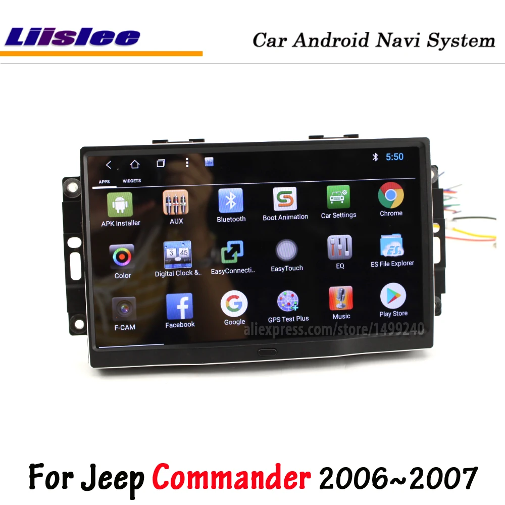 Perfect Liislee Android 8.0 For Jeep Commander 2006~2007 Car Stereo Radio Carplay Screen Video GPS Navigation Multimedia No DVD Player 2