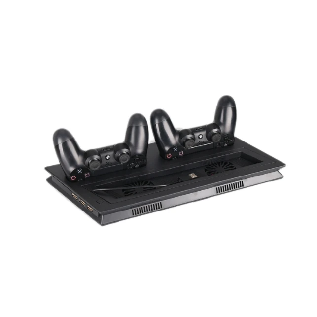 ABKT-вертикальная подставка с охлаждающим вентилятором для PS4 Slim/Pro/Обычная Playstation 4, зарядное устройство для геймпада, зарядная док-станция с 3 портами U